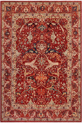handmade Traditional Oushak Rust Rust Hand Knotted RECTANGLE 100% WOOL area rug 8 x 10